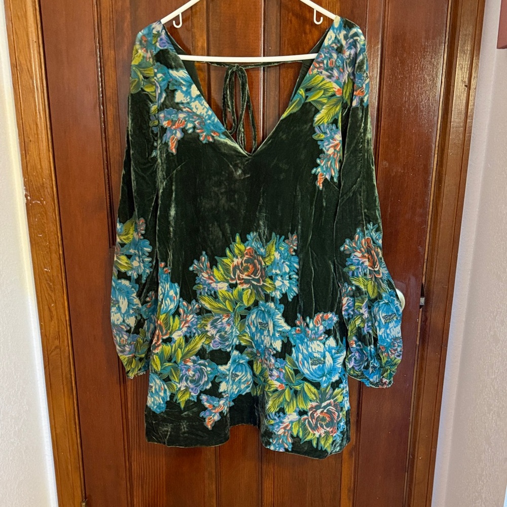 Free People Green Floral Dress